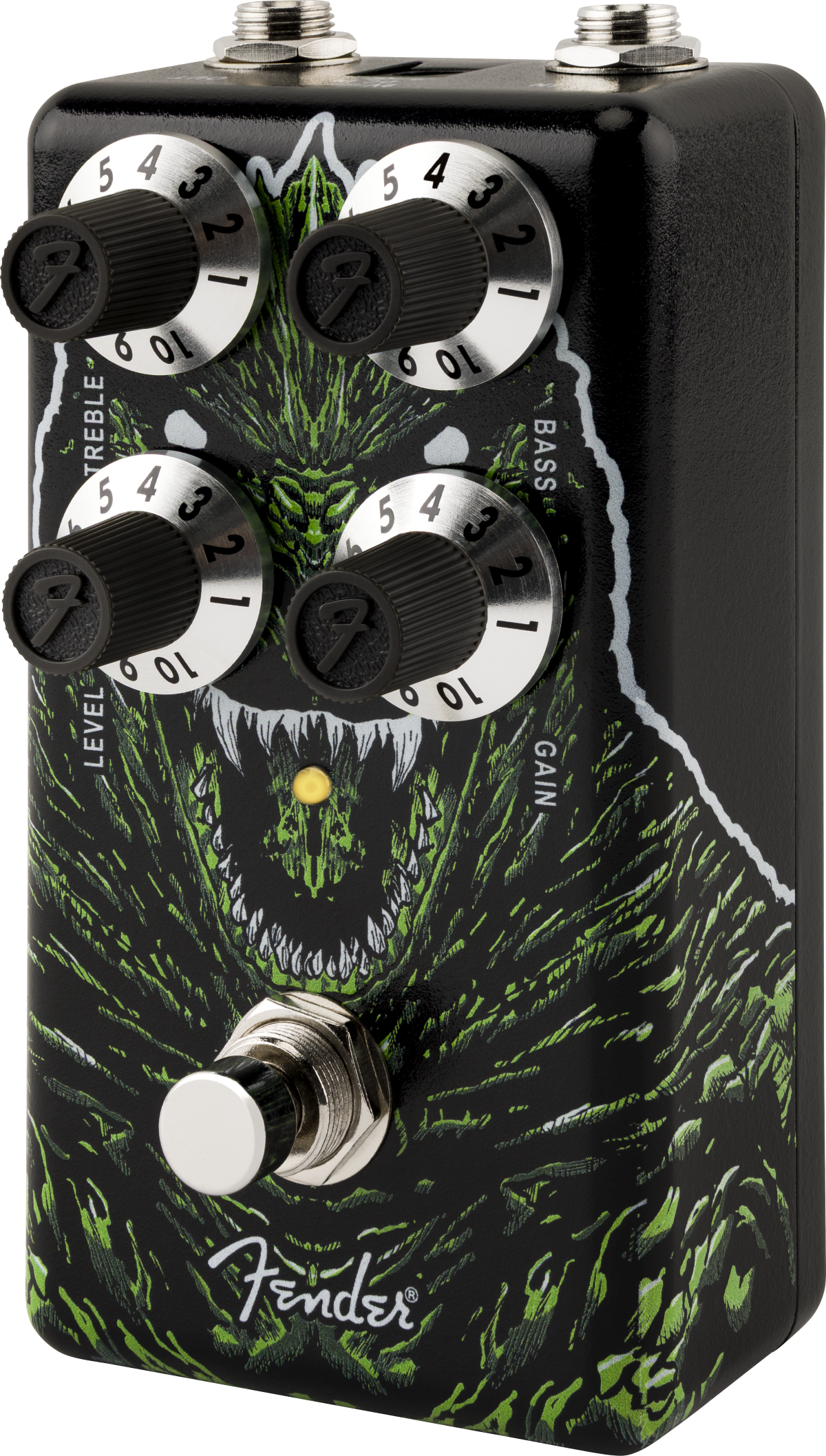 Fender Godzilla Distortion pedal — top mounted jacks