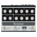 Tone King Royalist tri-tube British preamp pedal — front control panel, black & silver