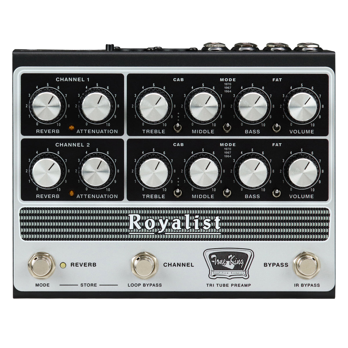Used Tone King Royalist High Voltage Tri-Tube British Preamp Guitar Effects Peda