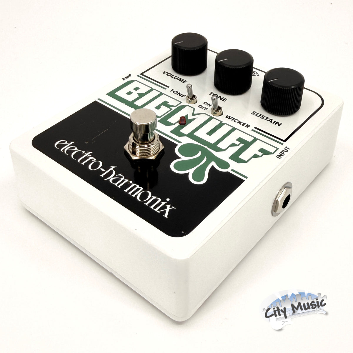 Used Electro-Harmonix EHX Big Muff Pi w/ Tone Wicker Guitar Effects Pedal ♪
