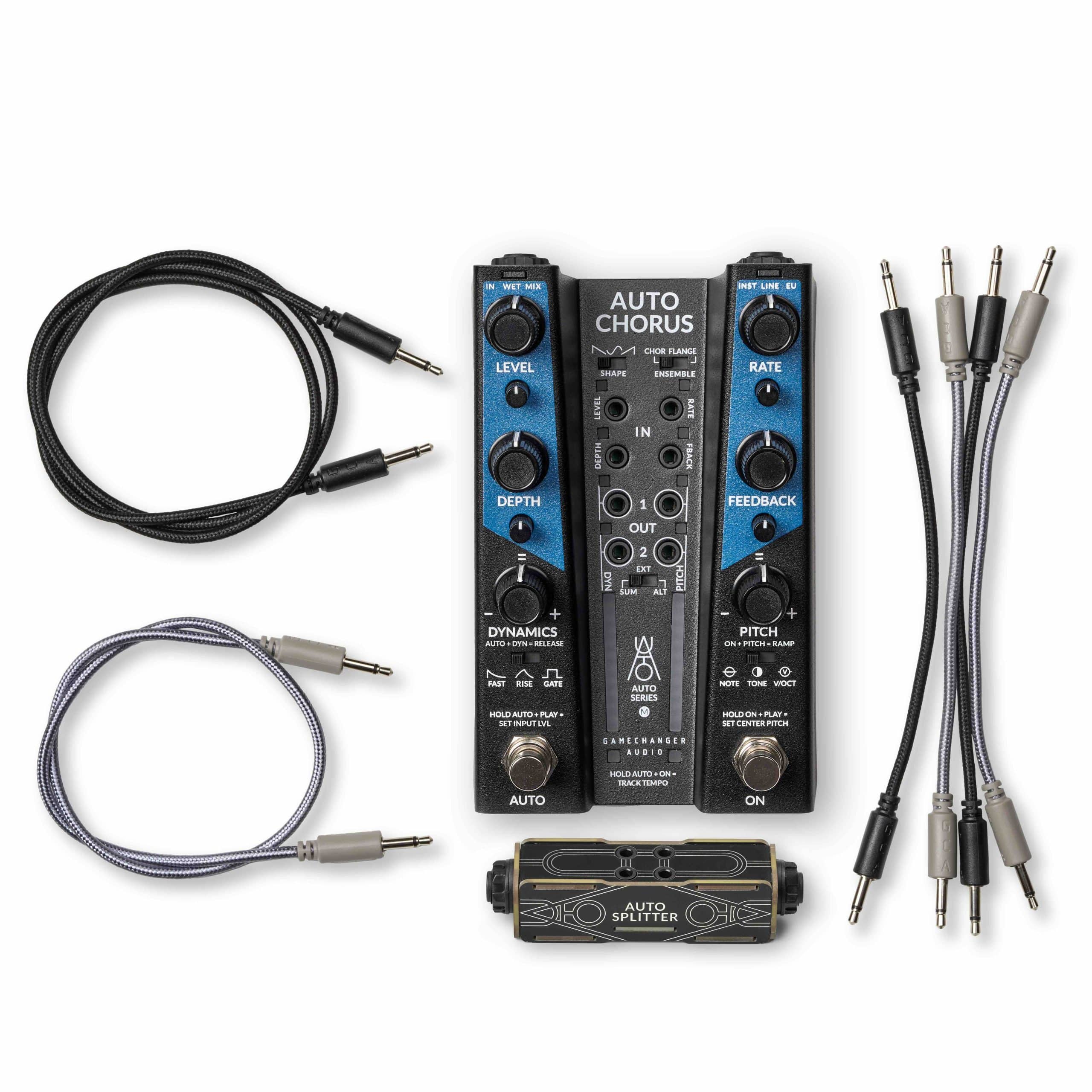 Gamechanger Audio AUTO Chorus guitar pedal — angled view