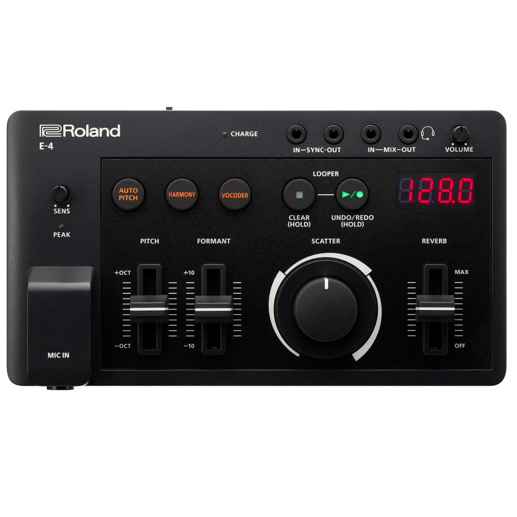 Roland Aira Compact E-4 Voice Tweaker vocal processor top panel open box
