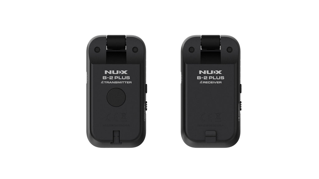 NUX B-2 Plus wireless guitar system — retail packaging