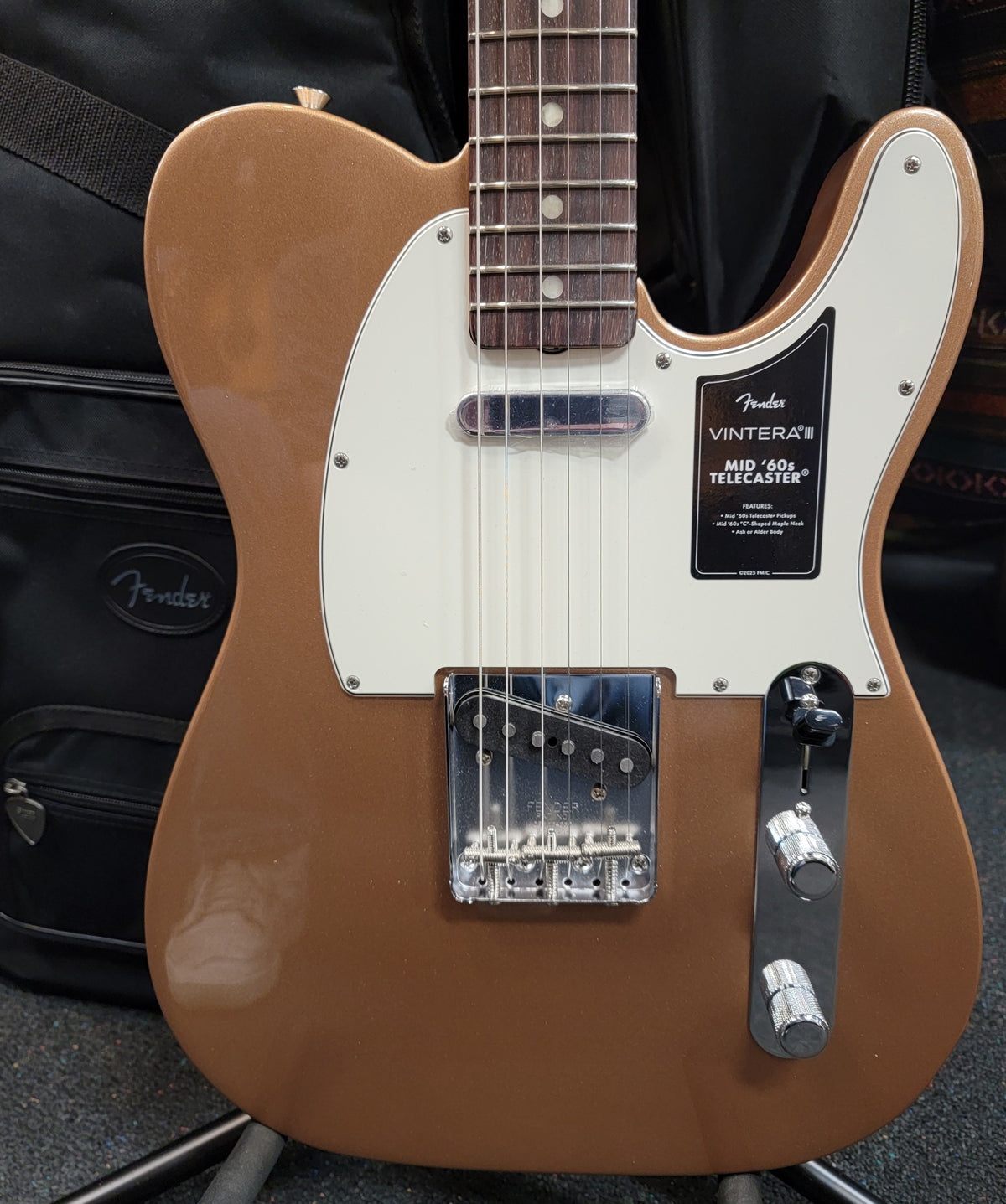 Fender Vintera III Mid '60s Telecaster Firemist Gold — front angle