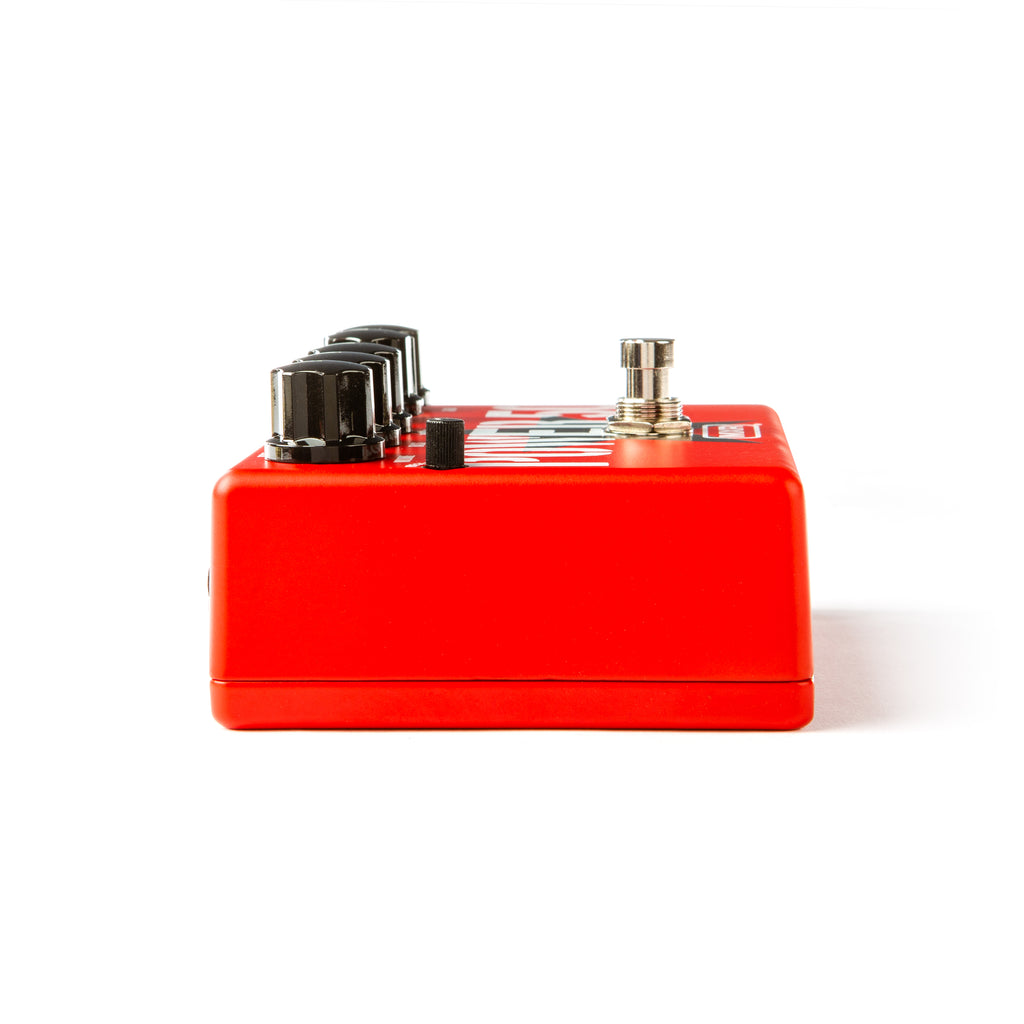 MXR TBM1 Tom Morello Power 50 overdrive pedal — rear FX loop jacks