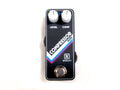 Keeley Compressor Mini compression pedal — black enclosure, front top view with Level and Comp knobs