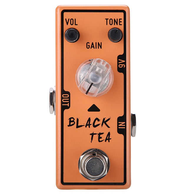 Tone City Black Tea distortion pedal — side jack view