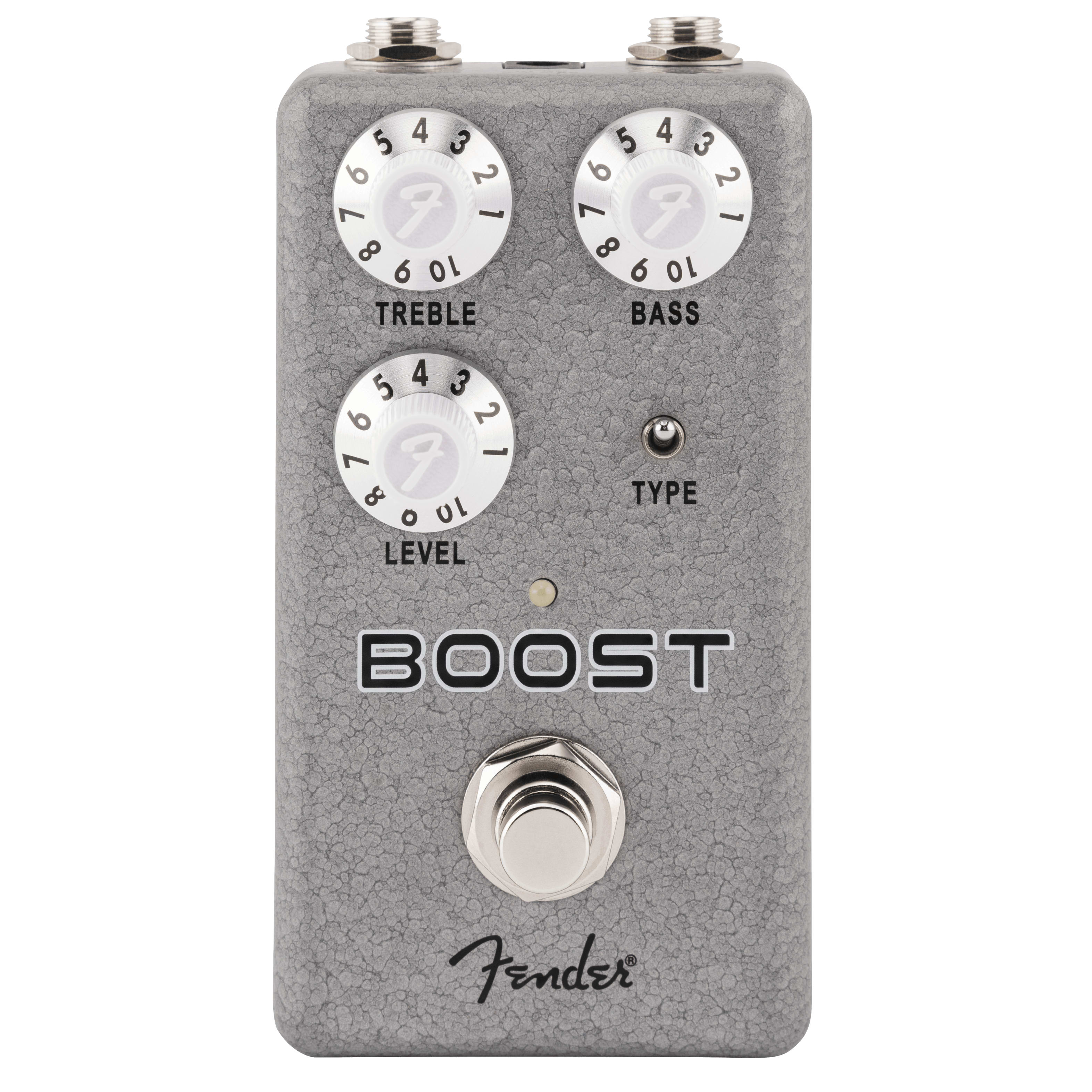 Fender Hammertone Boost pedal — treble bass level knobs
