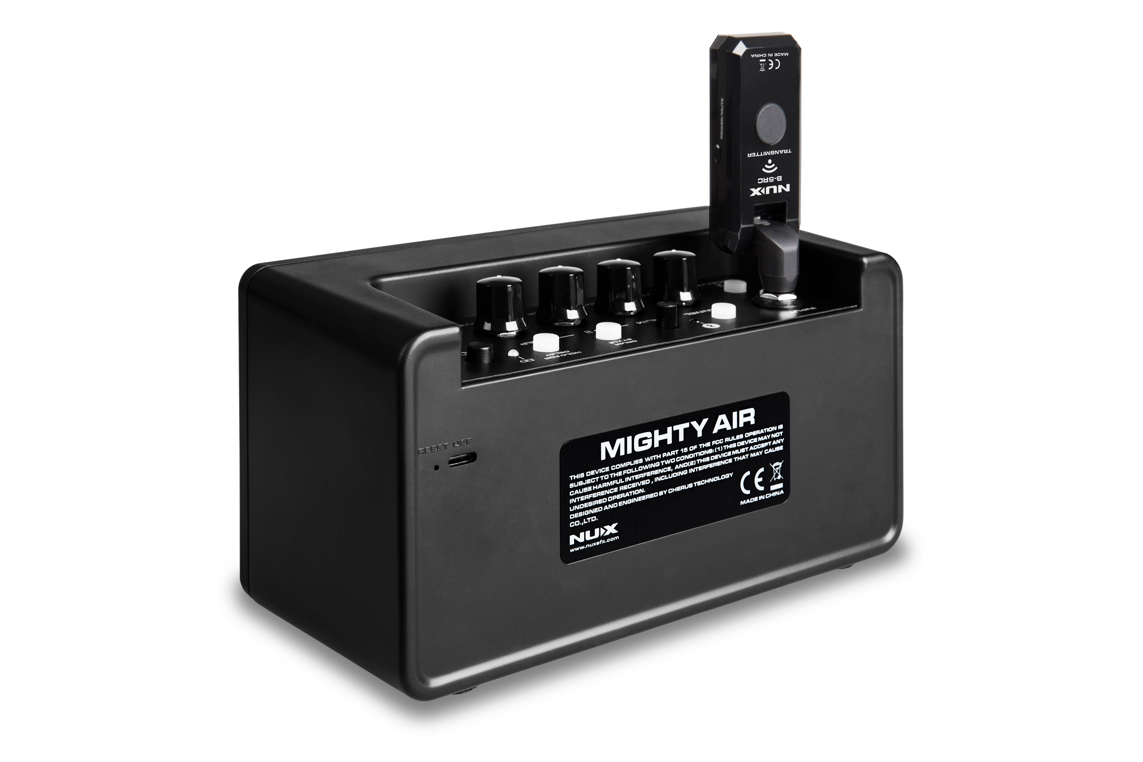 NUX Mighty Air wireless stereo amp — rear connections