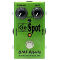 BMF Effects Ge Spot germanium fuzz pedal — green enclosure, top view