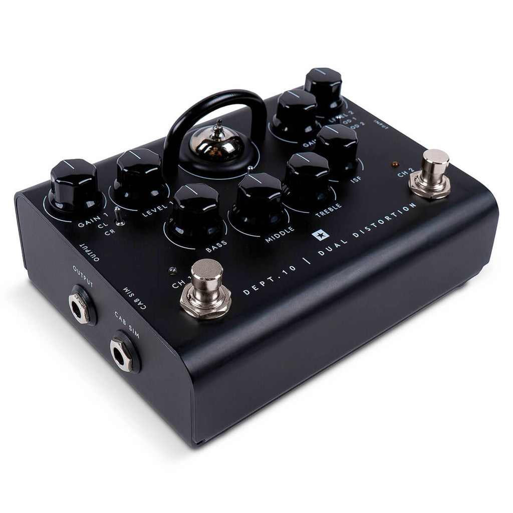Blackstar Dept. 10 Dual Distortion pedal control knobs detail