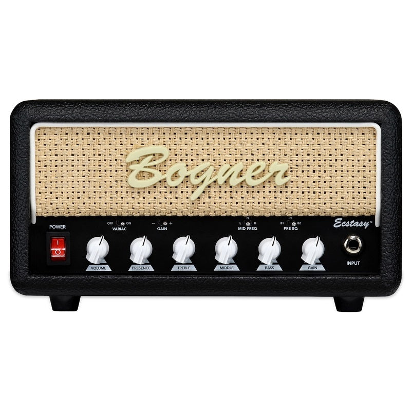 Bogner Ecstasy Mini guitar amplifier head — front control panel detail