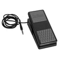 On-Stage KEP100 expression pedal — black pedal with gray treadle and attached TRS cable