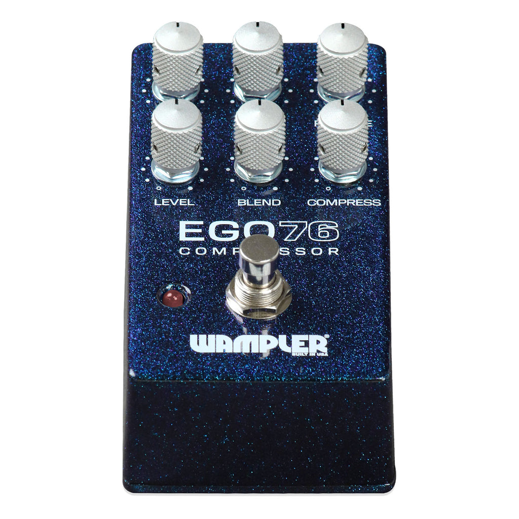 Wampler Ego 76 Compressor pedal — Tone, Attack, Release knobs detail