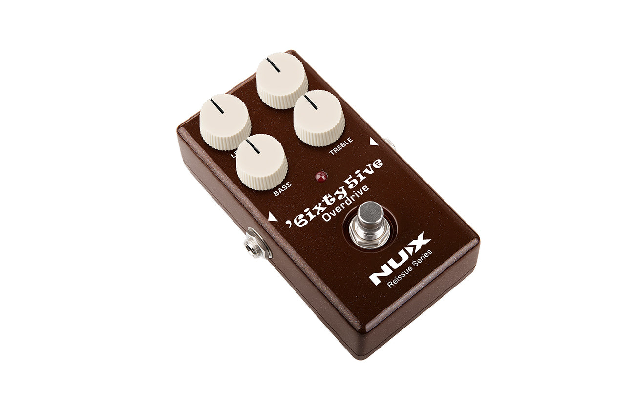 NUX 6ixty5ive Overdrive pedal — footswitch detail