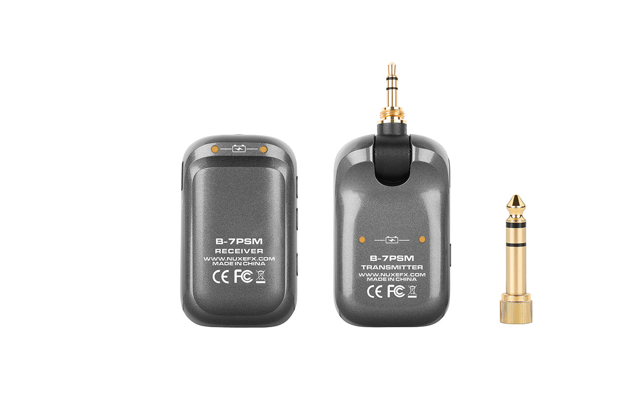 NUX B-7PSM wireless in-ear monitor system — USB-C charging