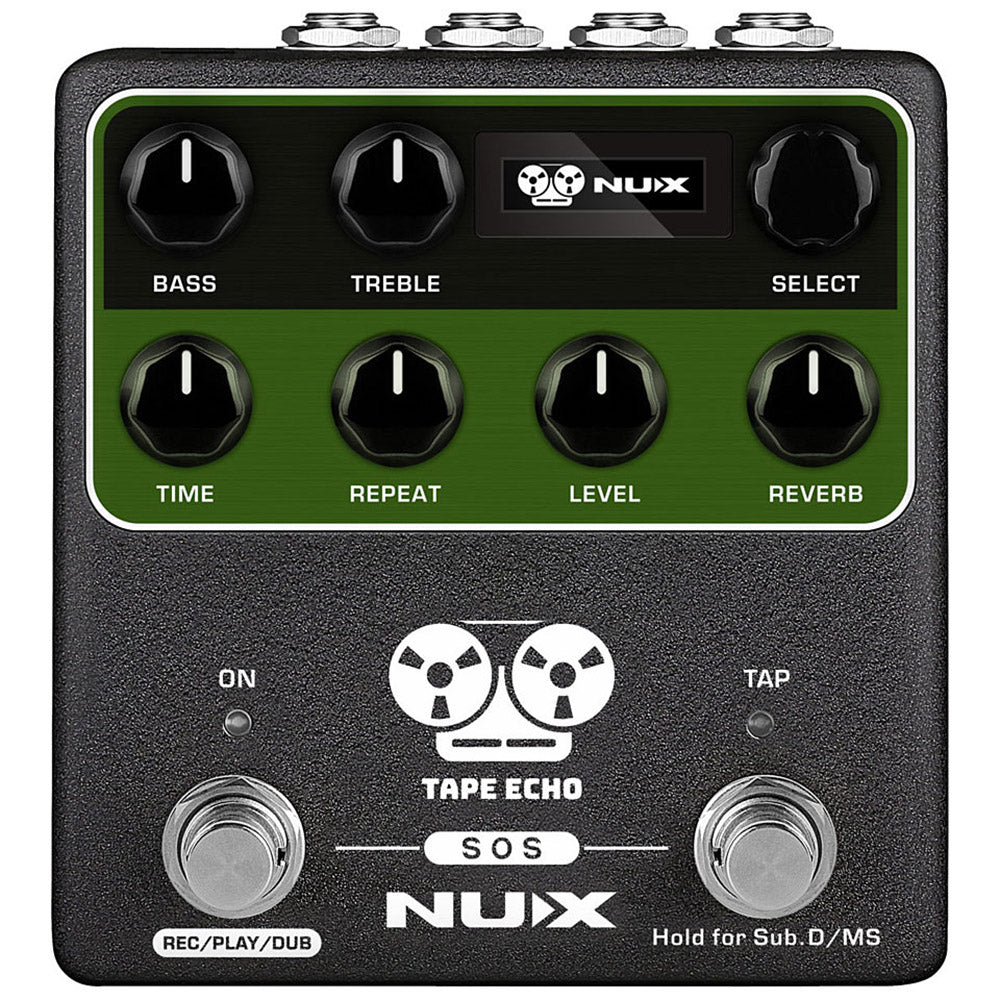 NUX NDD-7 Tape Echo pedal — angled product view