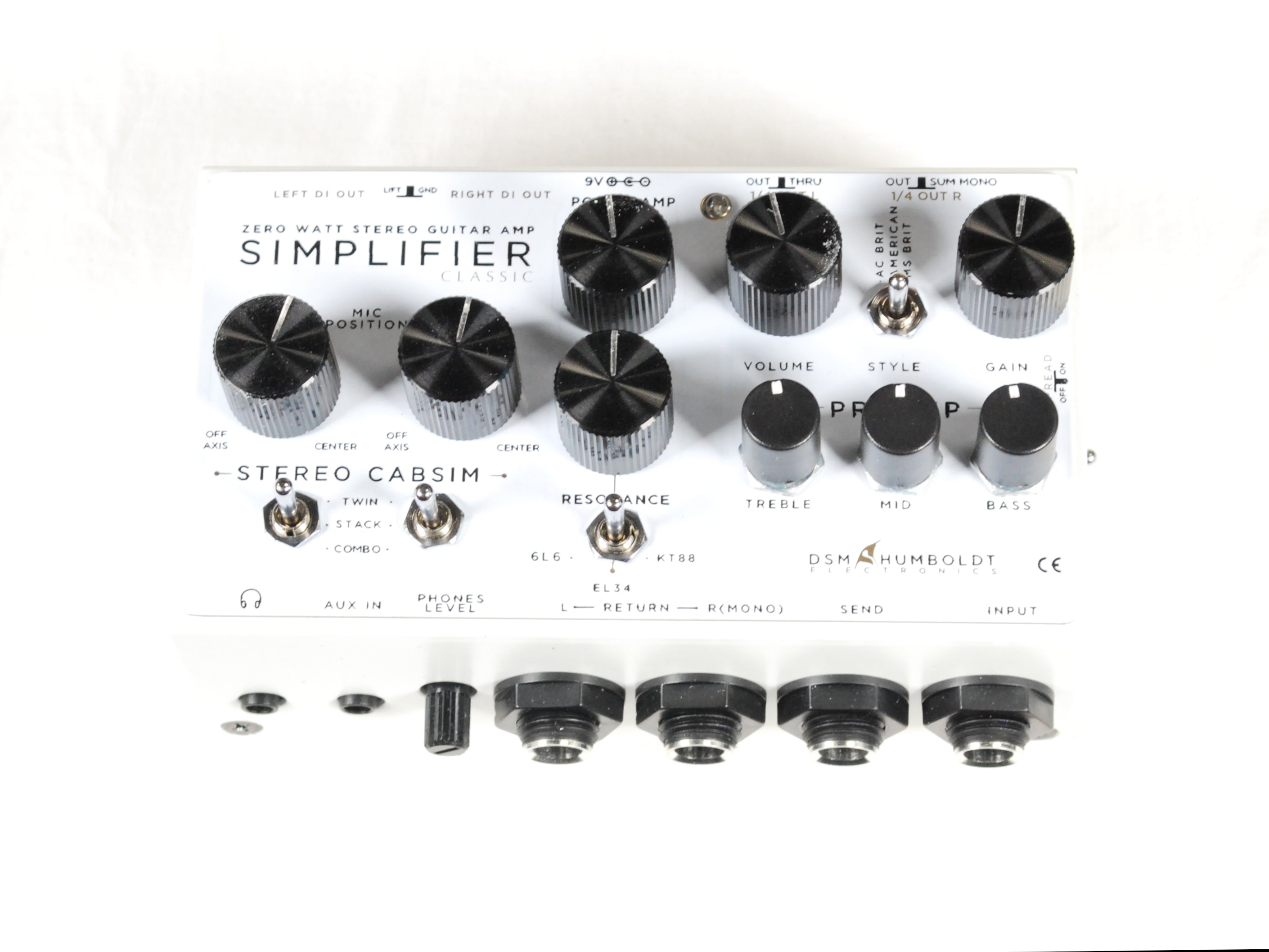 DSM & Humboldt Simplifier Classic amp cab simulator — front view