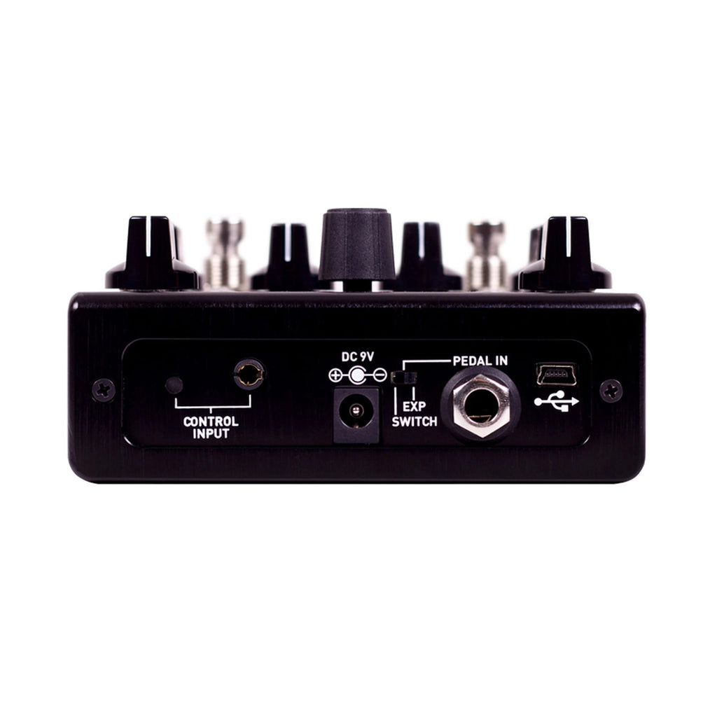 Source Audio Nemesis Delay ADT pedal — rear MIDI and USB ports