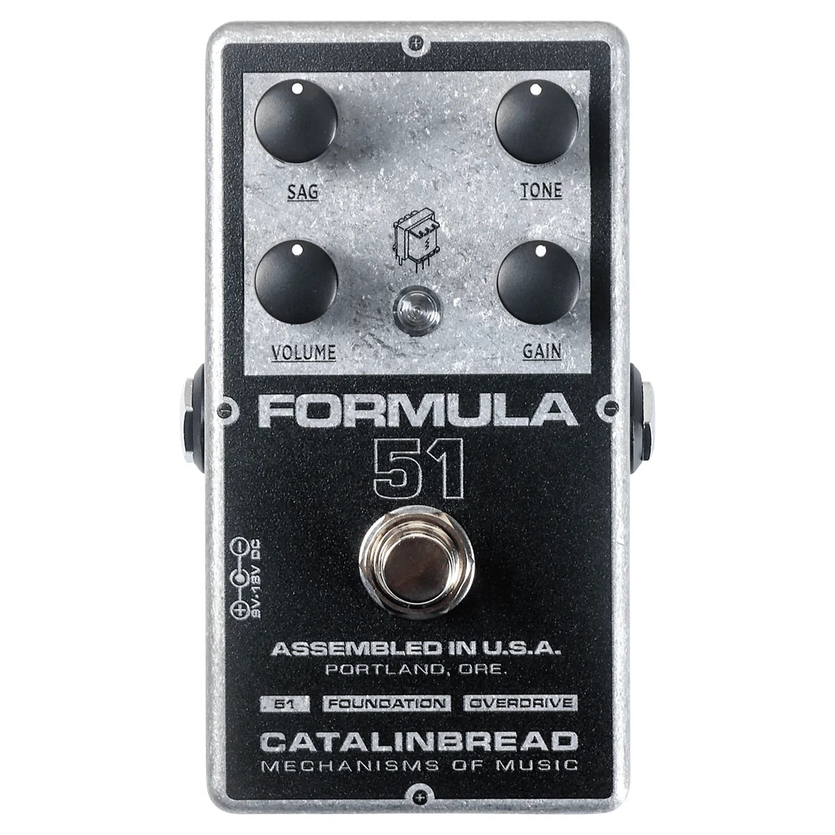 Catalinbread Formula 51 overdrive pedal — angled view of controls