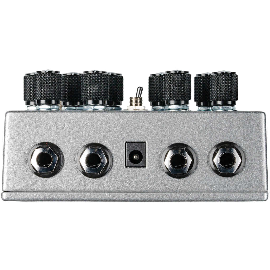 Wampler ReWired Brent Mason pedal - side view showing top-mounted jacks