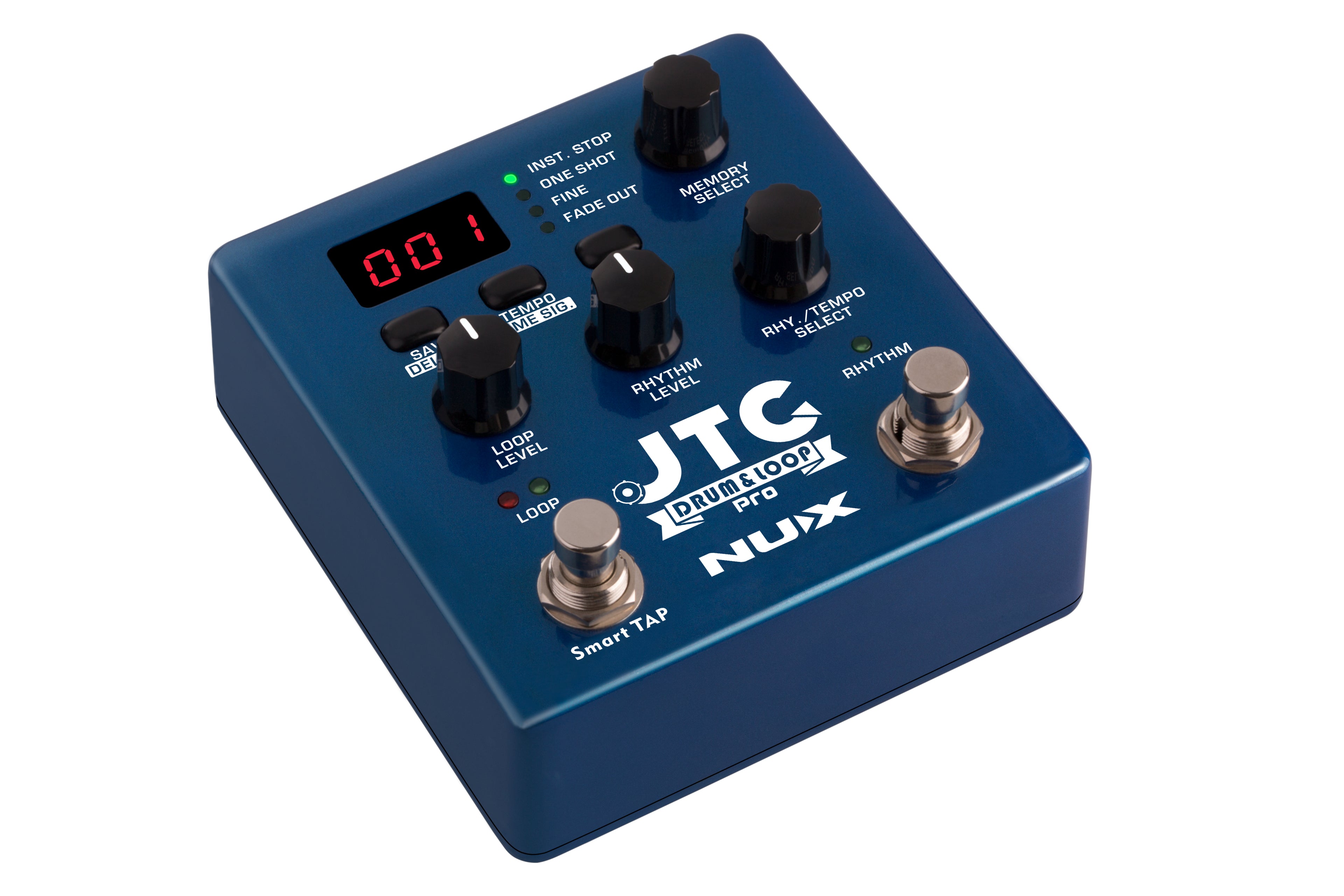 Open box NUX NDL-5 JTC Drum & Loop Pro looper pedal — side jacks