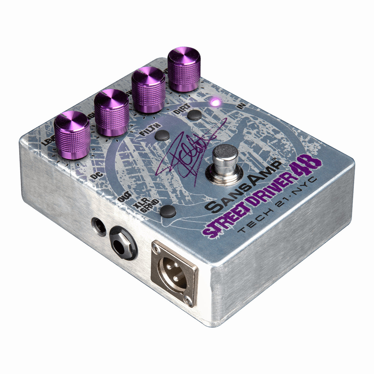 Tech 21 Frank Bello FB48 SansAmp bass pedal — jacks and ports