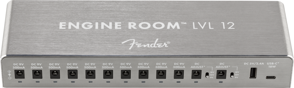 Fender Engine Room LVL12 power supply — switchable voltage outputs