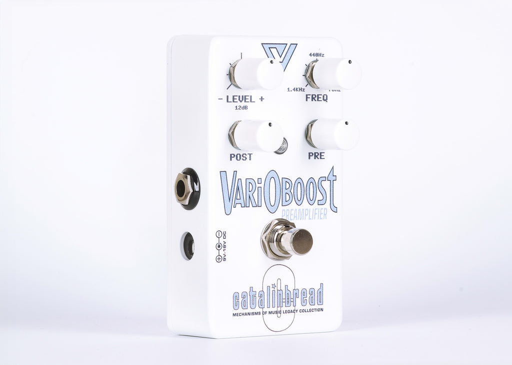 Catalinbread VariOboost preamp pedal - side jack view