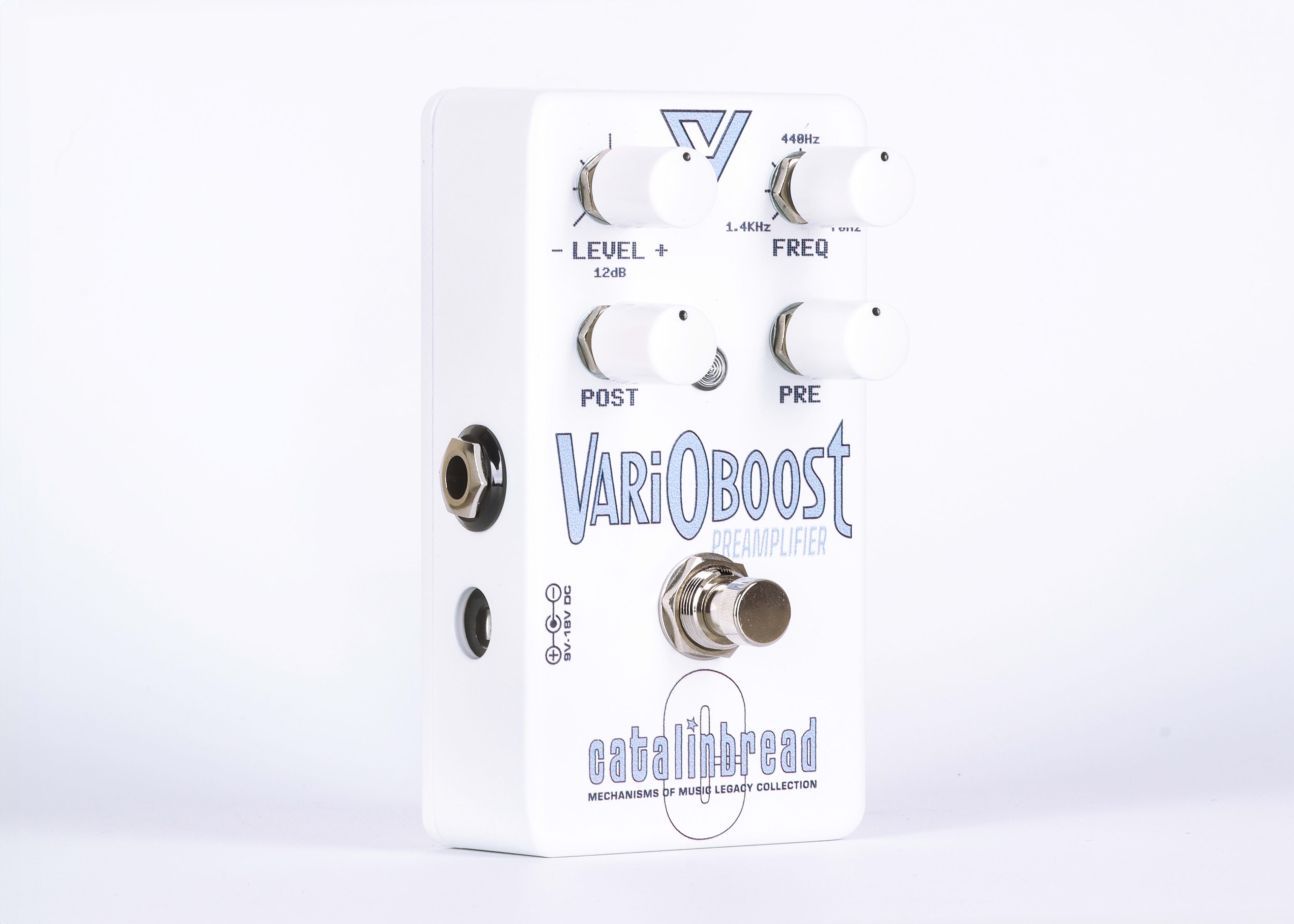 Catalinbread VariOboost preamp pedal - side jack view