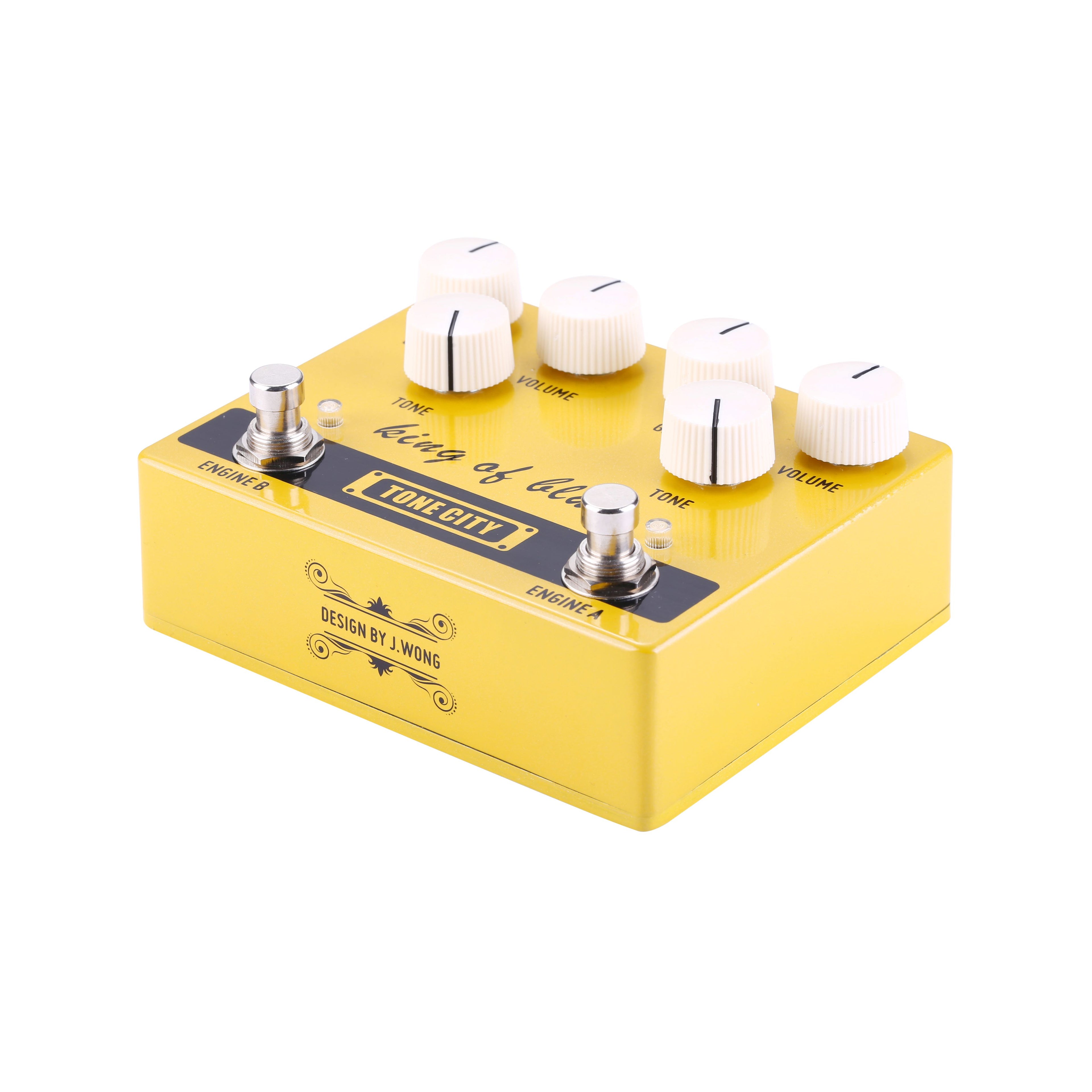 Tone City King of Blues V2 overdrive — footswitches and jacks