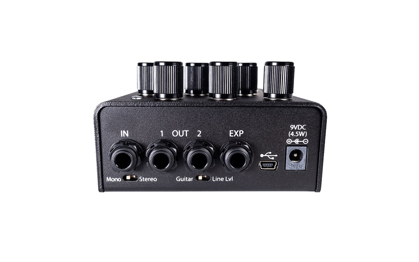 Eventide Blackhole reverb pedal - side detail view