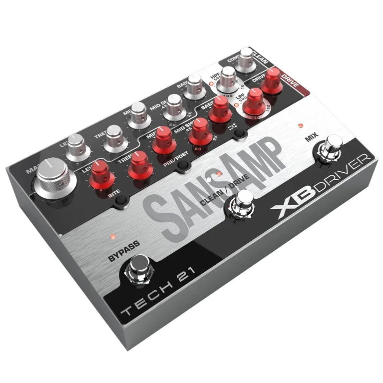 Tech 21 SansAmp XB Driver bass preamp pedal — alternate view