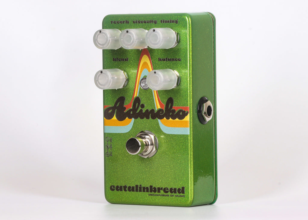 Catalinbread Adineko delay pedal — angled side view