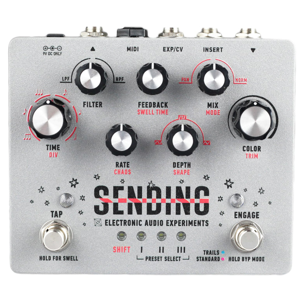 New Electronic Audio Experiments Sending V2 Delay Guitar Effects Pedal