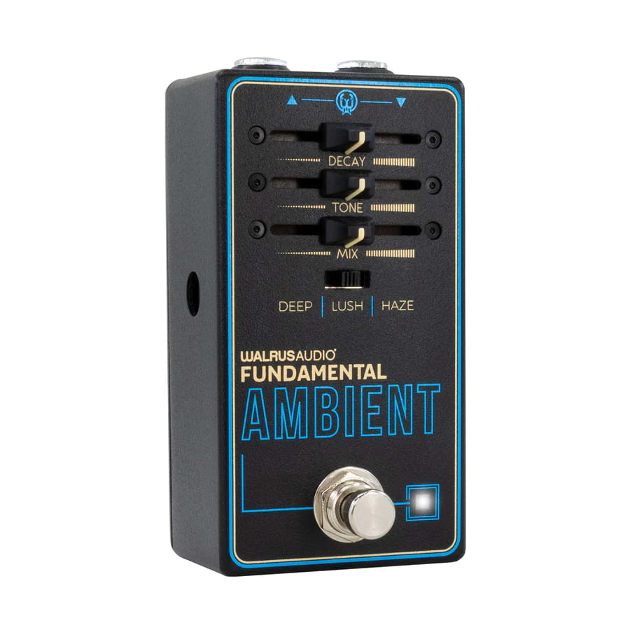 Walrus Audio Fundamental Ambient Reverb — top view showing jacks