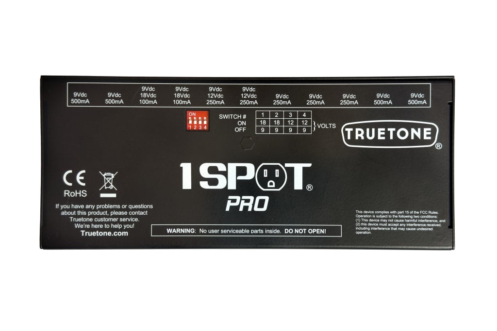 Truetone 1 Spot Pro CS11 power supply — included cables and converters