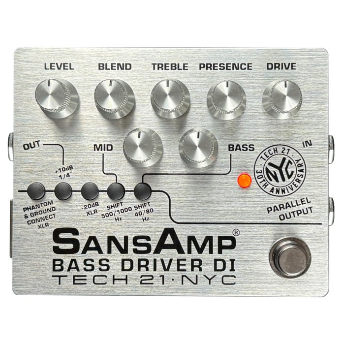 New Tech 21 SansAmp Bass Driver DI V2 30th Anniversary Limited Edition Pedal
