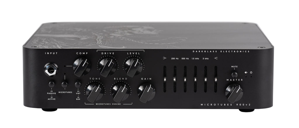 Darkglass Microtubes 900v2 Euryale Limited Edition bass amp head - angled view