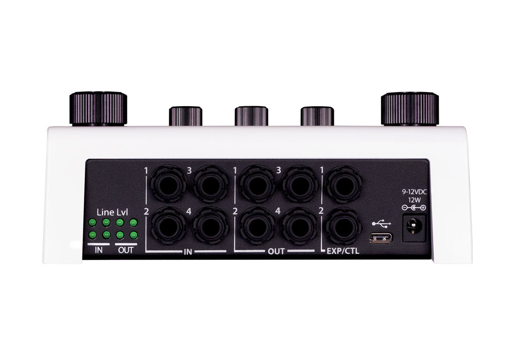 Eventide H90 Harmonizer pedal angled view
