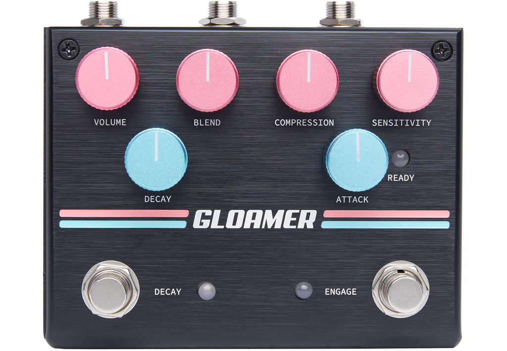 Used Pigtronix Gloamer volume swell pedal — black enclosure, top control panel