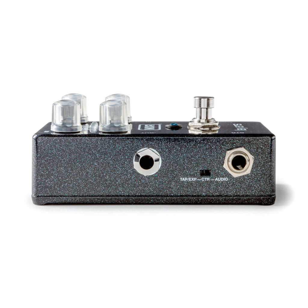 MXR M307 Layers sustain pedal — Mix and Trig knobs close-up