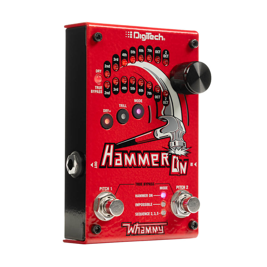 DigiTech HammerOn pitch shifter pedal — angled view