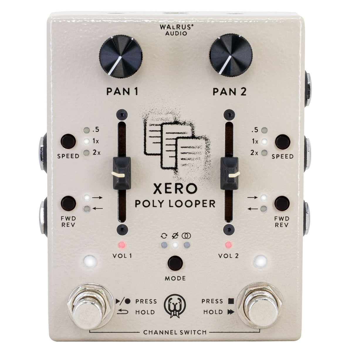 Used Walrus Audio Xero Polylooper Looper Guitar Effects Pedal Cream