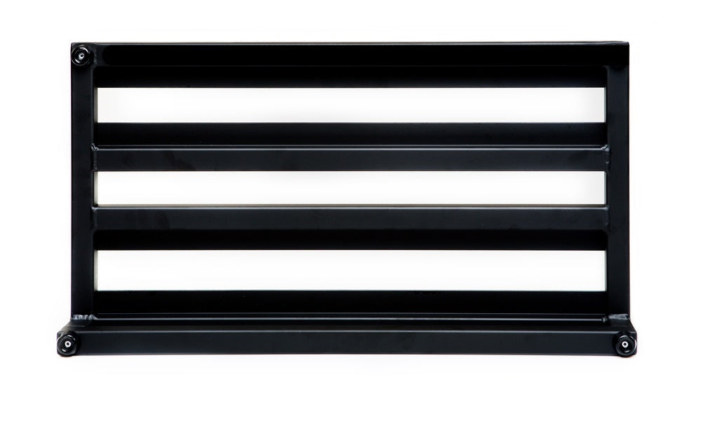 Pedaltrain Classic 2 pedal board - angled view of black rails