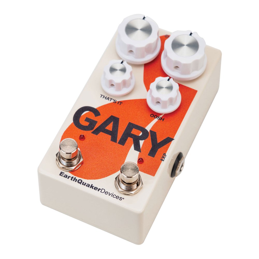 EarthQuaker Gary fuzz and overdrive pedal — angled view