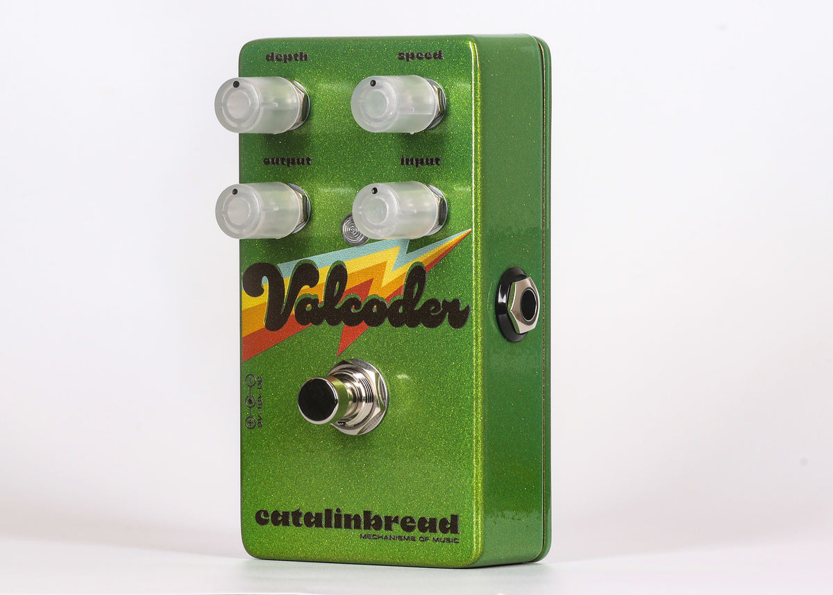 Catalinbread Valcoder tremolo pedal - angled footswitch view
