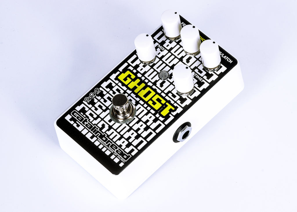 Catalinbread CSIDMAN Ghost glitch delay pedal — rear view with power input