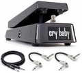 Dunlop JP95 John Petrucci Cry Baby wah pedal with patch and guitar cables