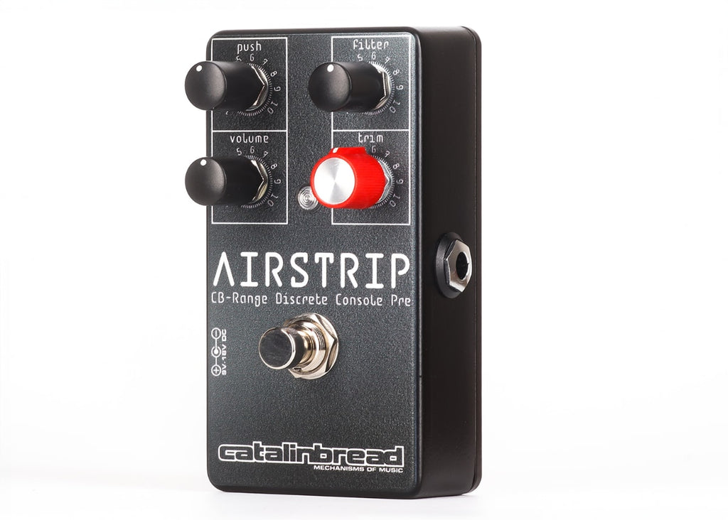 Catalinbread Airstrip console preamp pedal - knobs detail
